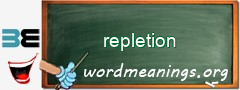 WordMeaning blackboard for repletion